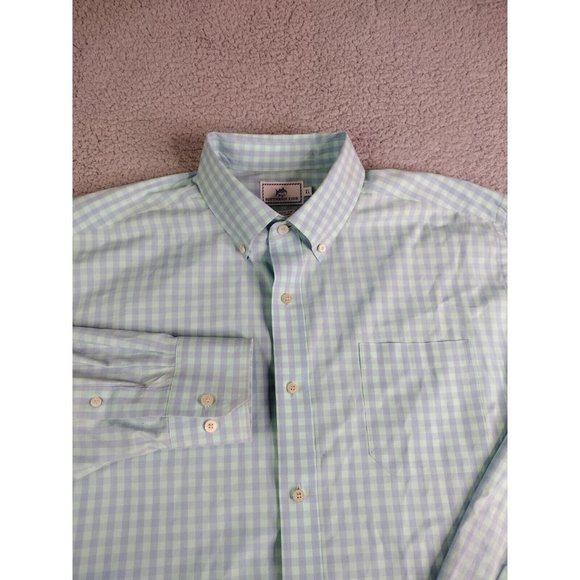 Southern Tide Other - 𝅺SOUTHERN Tide Classic Fit gingham Checked purple blue green Shirt Men XL